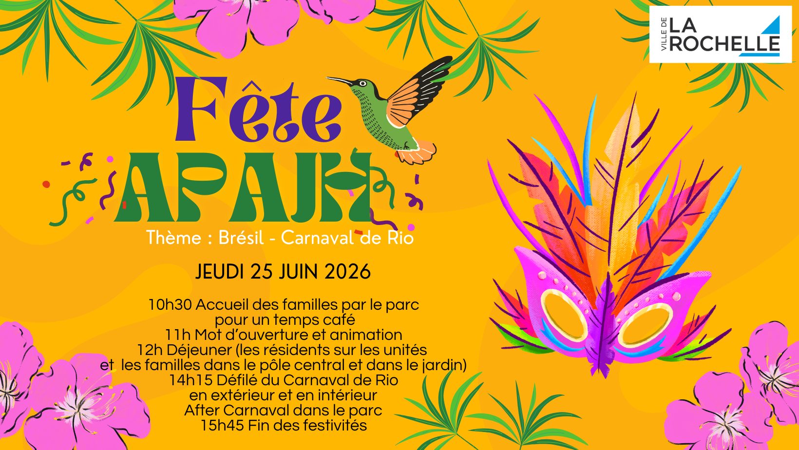 Copie de Copie de Yellow And Green Rio Carnival Facebook Cover 1 - APAJH 17